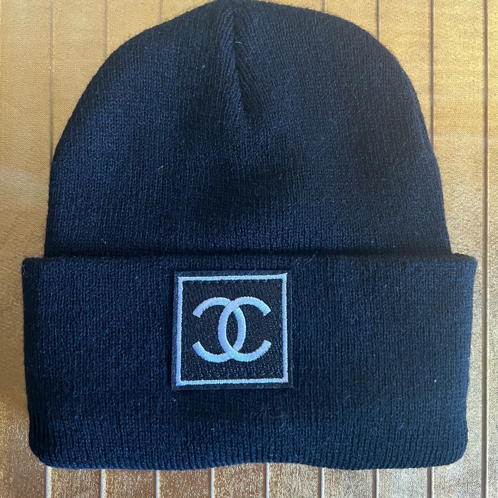 Chanel PGA black wool beanie/hat♥️